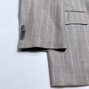 Joseph Abboud American Soft Sport Coat Men's 44L Silk Wool Windowpane Herringbon